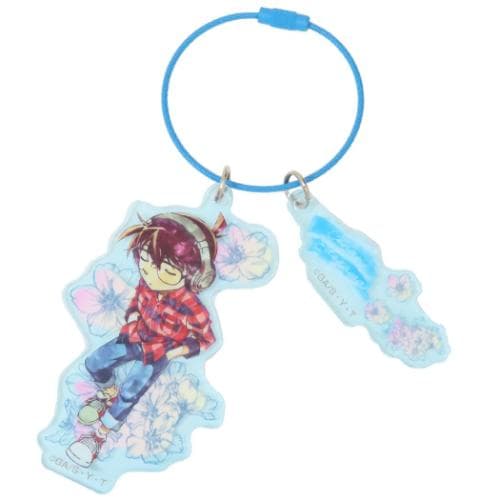 ワイヤープレートキーホルダー キーリング 名探偵コナン レタコレ 江戸川コナン 少年サンデー バンダイ プレゼント アニメメール便可