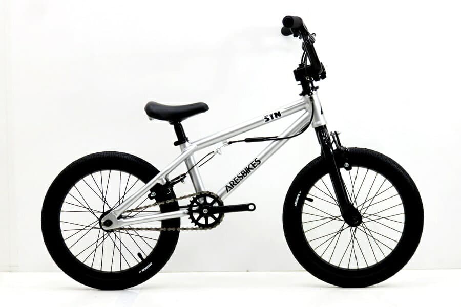 ★★【中古】[未走行品] アーレスバイク ARESBIKES STN 年式不明 キッズBMX バイク 16インチ グレー