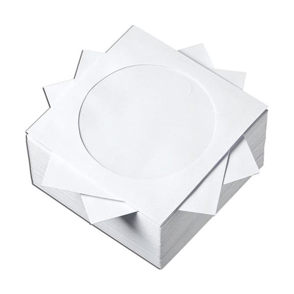 (まとめ) サンワサプライDVD・CDペーパースリーブケース ホワイト FCD-PS100WN 1パック(100枚) 【×10セット】