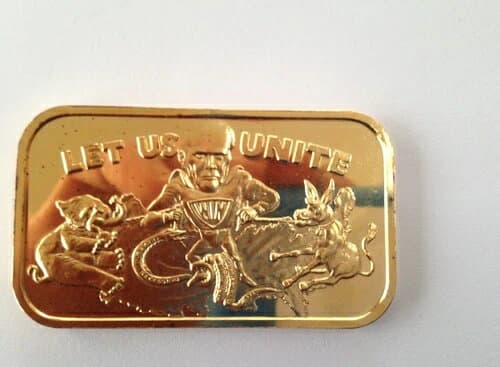 1974年 E.J. Aleo & Co Let Us Unite EJA-11G シルバーアートバー P1767