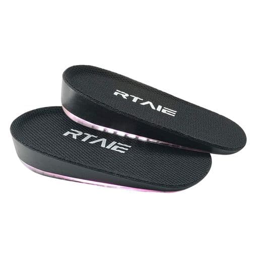 インソールシークレット衝撃吸収中敷き身長アップ3層構造高弾力防滑大きいサイズブラック男性用/小さいサイズピンク女性用