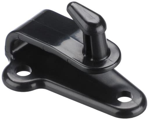 ボンフォーム(BONFORM)カーマットズレ防止用マットフック(丸穴用ネジ止め)軽/普通車1個マルアナヨウネジシキWSMブラック6185-10