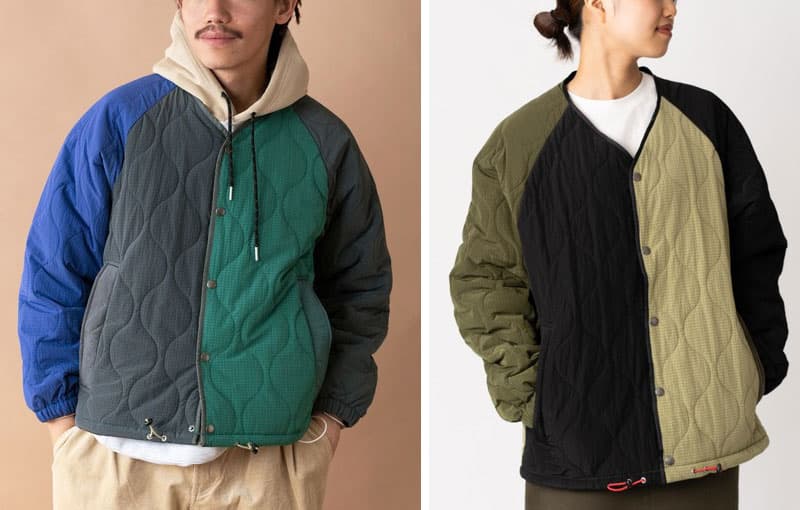 ジムマスター gym master 中綿ジャケット メンズ レディース リップストップキルティングノーカラーJKT G433791 2024AW【服】2411wann【返品交換・ラッピング不可】 thumbnail 2