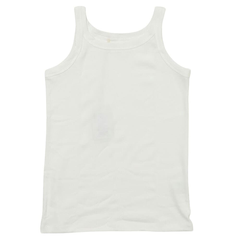 リブインナータンクトップ　ホワイト