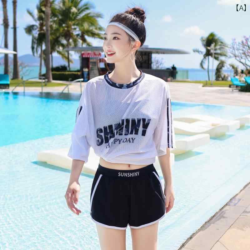 レディース 女性用 婦人用 水着 スイムウェア 温泉 3点セット スポーツ フィットネス ウェア プール カジュアル 迷彩 カモフラ