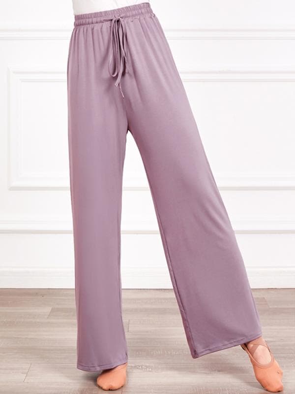 モーダル ダンス パンツ レディース 大人 ストレート 練習服 クラシック ダンス ワイド レッグ スリム モダン 春