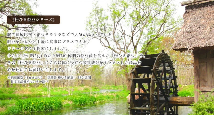 【10/10限定★最大100%Pバック】 【送料無料】信濃舎 粉ひき納豆【40g×3】120g 粉末納豆 離乳食 おすすめ 粉末納豆 離乳 納豆 粉末 納豆菌 納豆粉末100% 無着色 保存料不使用 フリーズドライ 安心 安全 国内製造 におい 粘り気 控えめ 栄養補給 常温保存《メール便》 thumbnail 3