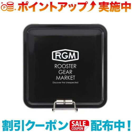 クーポン配布中☆(ROOSTER GEAR MARKET)ルースターギアマーケット TINケース スクエア (ブラック)