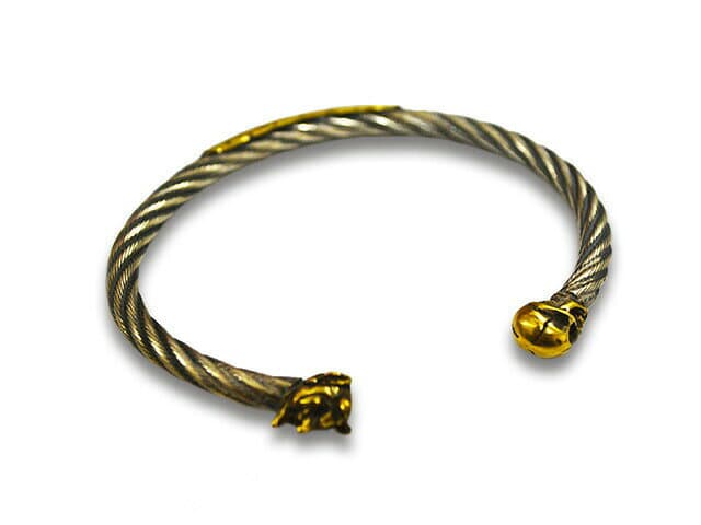 【galcia/ガルシア】×【GANGSTERVILLE/ギャングスタービル】「Devil&Skull Bangle/デビル&スカルバングル」(GSG-BA002SB)(Silver925/Brass/アクセサリー/ジュエリー/ハーレー/プレゼント/アメカジ/WOLF PACK/ウルフパック)