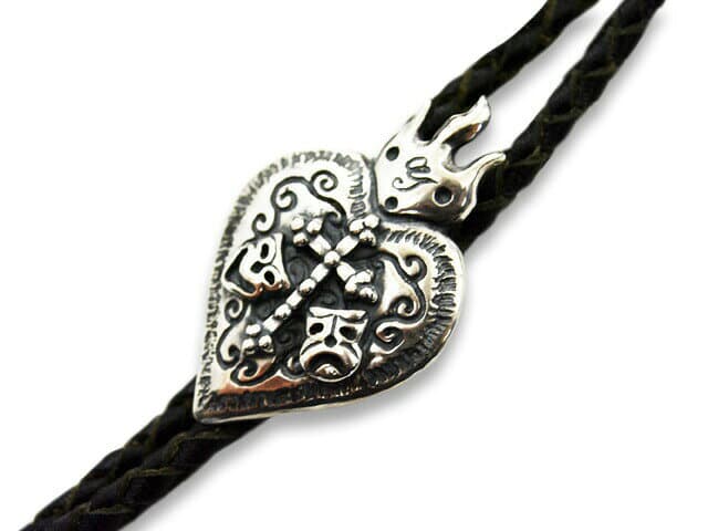 【galcia/ガルシア】×【GANGSTERVILLE/ギャングスタービル】「Bolo Tie”Two Face”/ボロタイ”トゥーフェイス”」(17-GALCIAxGSV-08-SV)(Silver925/Brass/アクセサリー/ジュエリー/ハーレー/プレゼント/アメカジ/WOLF PACK/ウルフパック) thumbnail 2