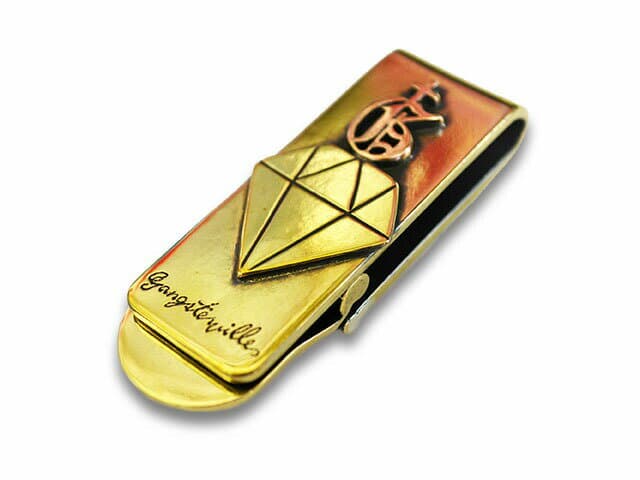 【galcia/ガルシア】×【GANGSTERVILLE/ギャングスタービル】「Money Clip/マネークリップ」(GSG-MC001BC)(Silver925/Brass/アクセサリー/ジュエリー/ハーレー/プレゼント/アメカジ/WOLF PACK/ウルフパック)