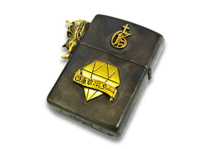 【galcia/ガルシア】×【GANGSTERVILLE/ギャングスタービル】「Devil Brass Zippo/デビルブラスジッポ」(GSG-ZP001B)(Silver925/Brass/アクセサリー/ジュエリー/ハーレー/プレゼント/アメカジ/WOLF PACK/ウルフパック) thumbnail 2