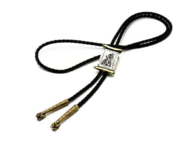 【galcia/ガルシア】×【GANGSTERVILLE/ギャングスタービル】「Bolo Tie”Plate”/ボロタイ”プレート”」(GSG-BT04B)(Silver925/Brass/アクセサリー/ジュエリー/ハーレー/プレゼント/アメカジ/WOLF PACK/ウルフパック)