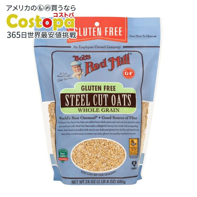 [4個セット]ボブズレッドミル グルテンフリー スティールカットオーツ 680g Gluten Free Steel Cut Oats 【お取り寄せ商品】【合わせて買いたい】