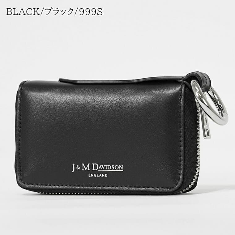 ジェイアンドエムデヴィッドソン J&M DAVIDSON レディース キーポーチ CAR KEY POUCH SCKP 0XX SCXX BLACK ブラック 999S PASTEL YELLOW 504S LIGHT GREY 910S SCNP JADE 455S WARM TAUPE 951S MCNP SILVER シルバー 110S カー キーポーチ キーリング付き 0BC MCXX thumbnail 2