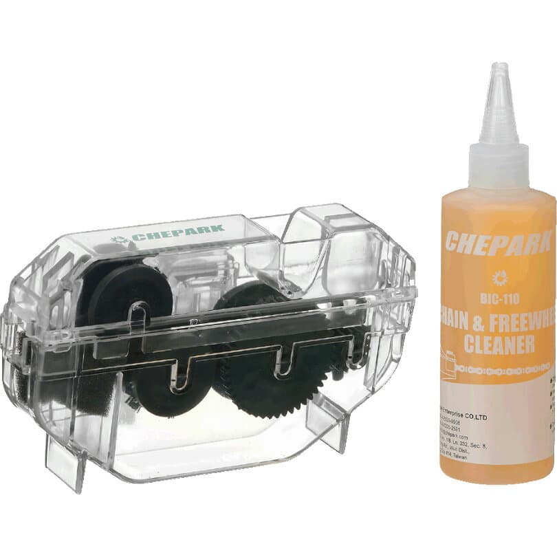 CHEPARK(チェパーク) 超濃縮オイル汚れ洗浄剤 + チェーンクリーニングボックス 120ml×1/1ボックス
