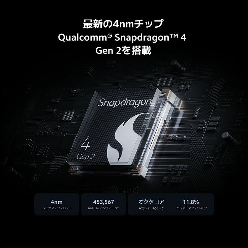 Redmi 12 5G 4GB+128GB プレミアム 質感 8.2mm 薄型 5000万画素 5,000mAh 6.8インチ 高精細 ディスプレイ 90Hz Snapdragon® 4 Gen 2 高級感 防水対応 読書モード 指紋認証 センサー thumbnail 3
