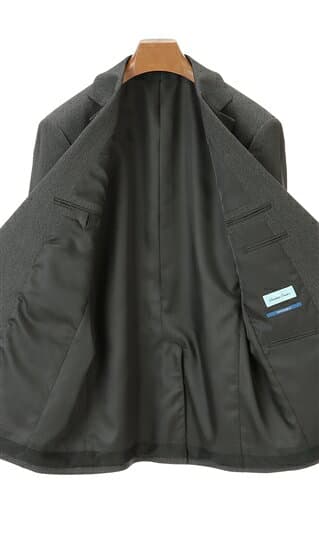 【洋服の青山】秋冬 グレー系 スタンダードスーツ ウォッシャブル CHRISTIAN ORANI メンズ ビジネス セットアップ 上下セット テーラード ジャケット パンツ ストレッチ 長袖 標準体 ワンタック ヘリンボーン 2ボタン 洗える おしゃれ かっこいい 新卒 thumbnail 3