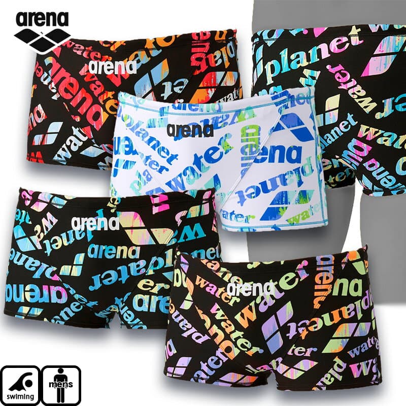 アリーナ メンズ トレーニング水着 トレーニングスパッツ（ショートレッグ） AS5FWM19M 男性用 タフスーツ 長持ち 練習用