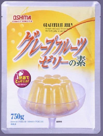 【送料無料】【メール便】【大島食品】【学校給食】【50食分】常温で作れるグレープフルーツゼリーの素750g