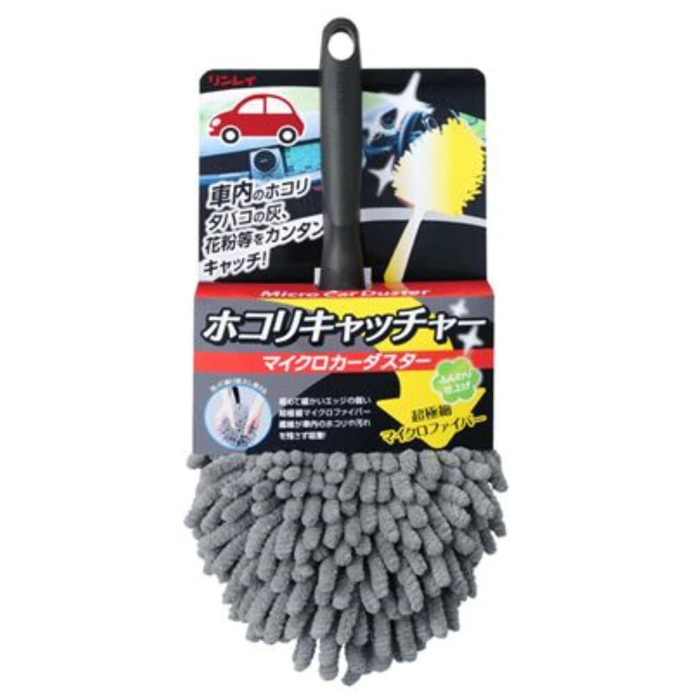 リンレイ RINREI マイクロカーダスター ホコリキャッチャー [車用品 車内 掃除 ホコリ取り 花粉] グレー