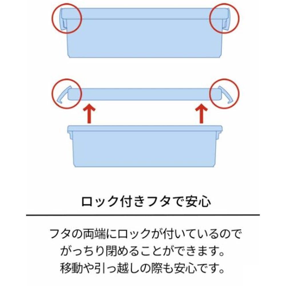 天馬 A4雑誌いれと庫 [収納ケース 収納ボックス フタ 蓋付き 本 整理整頓 シンプル] クリア thumbnail 3