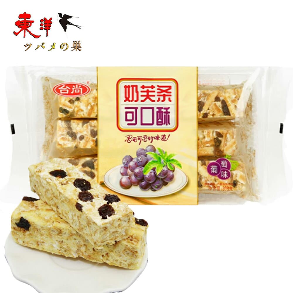 台尚 乳芙条 可口酥 【3点セット】レーズンが入りシャーチーマー 柔らかい 甘過ぎず 茶と合わせても美味しくい 308g×3点