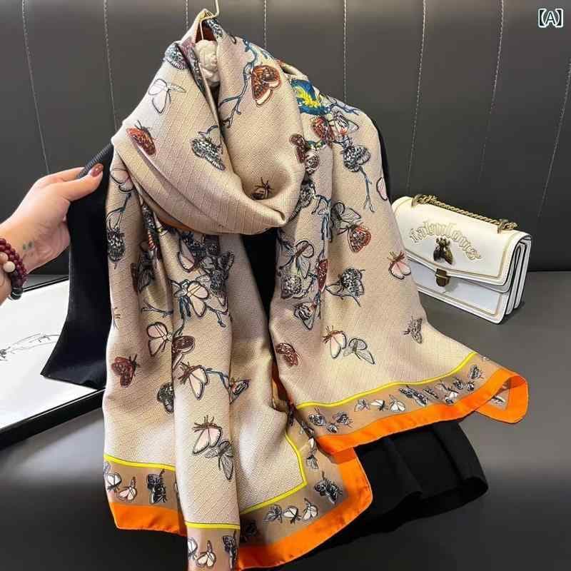 シルクスカーフ 上品 おしゃれ 高級感 レディース 白 90cm 50cm 和風 大人女性 トルコ風 正方形 プレゼント