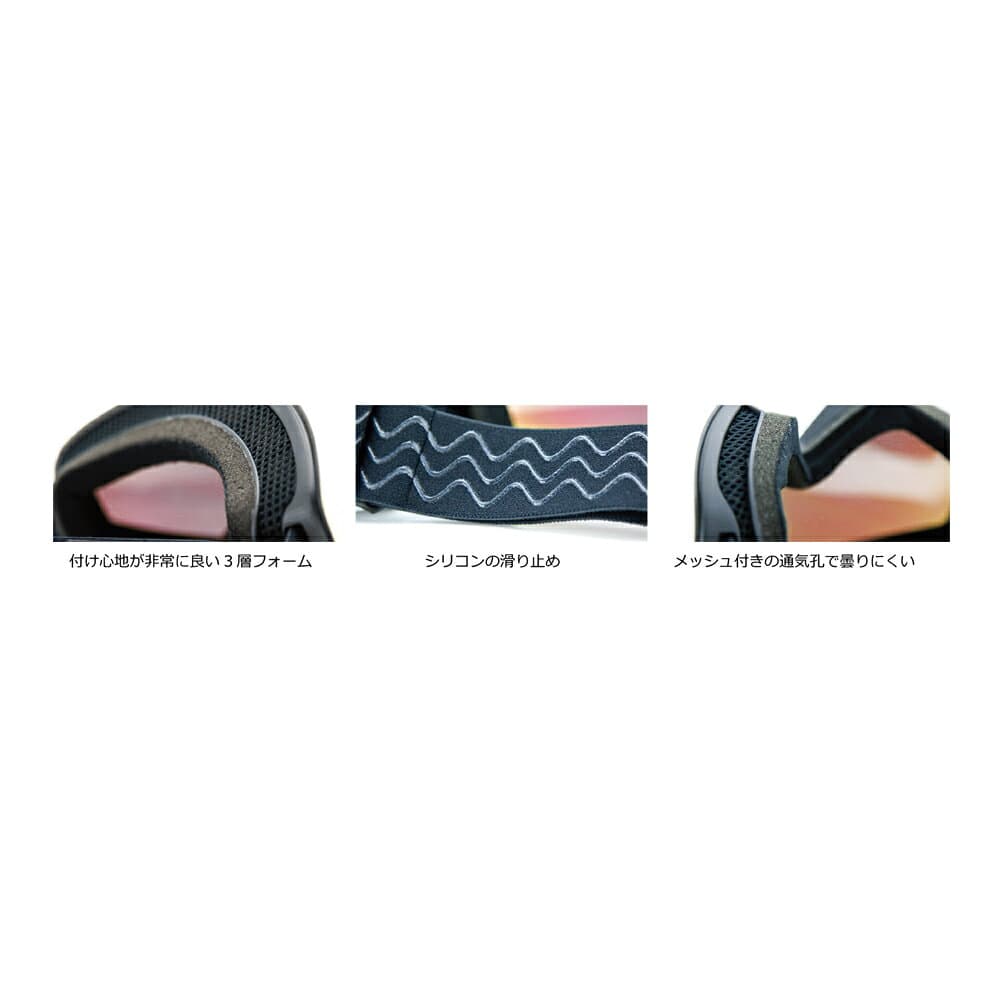 カーブ (CARVE) インフィニティ― マットブラック/ローズシルバーミラー日本人仕様CARVE 6076AF-INFINITY MATT BLACK/ROSE SILVER MIRROR IRIDIUM LOW LIGHT LENS GOGGLES ASIAN FIT　サーファー 便利/サングラス アイウェア SUNGLASS EYE WEARフィン FIN 便利 ローカ thumbnail 3