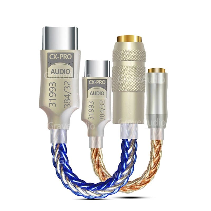 GraveAudio DA06 CX31993 HiFi USB DAC タイプ C に 3.5 ミリメートルヘッドフォンアンプオーディオデコーダ IEM AMP 携帯電話アダプタ