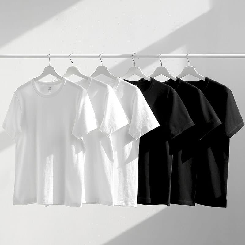 【送料無料 】tシャツ 白tシャツ レディース メンズ 半袖 白無地 綿100％ カットソー 大きいサイズ ゆったり コットン 厚手 5.6オンス Tシャツ 重ね着 オーバーサイズ ビッグtシャツ インナー 部屋着 カジュアル 夏 夏服 ダンス 運動会 文化祭 黒 白 紺 など 韓国 thumbnail 2