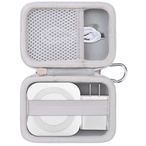 【ケースのみの販売】LISENmagsafe充電器3in1ワイヤレス充電器専用収納ケースホワイト‐Khanka