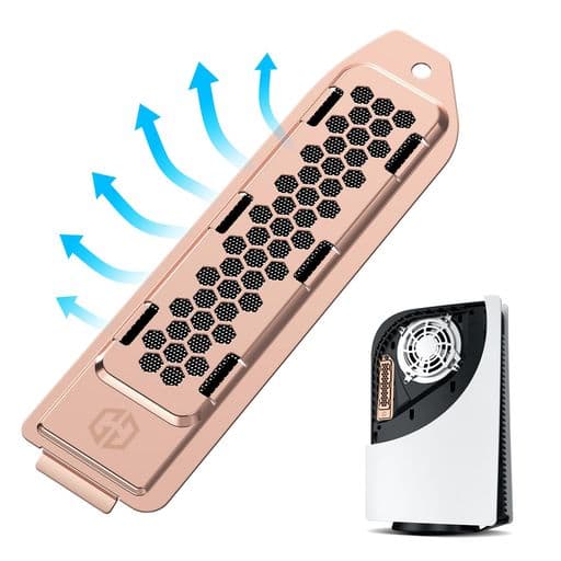 GRAUGEARPS5専用のSSDカバーとヒートシンクを一体化したデザイン、PS5対応の拡張スロットカバーと交換するタイプのヒートシンクについては、ダストフィルター、取り付け簡単、黒(初代PS5)