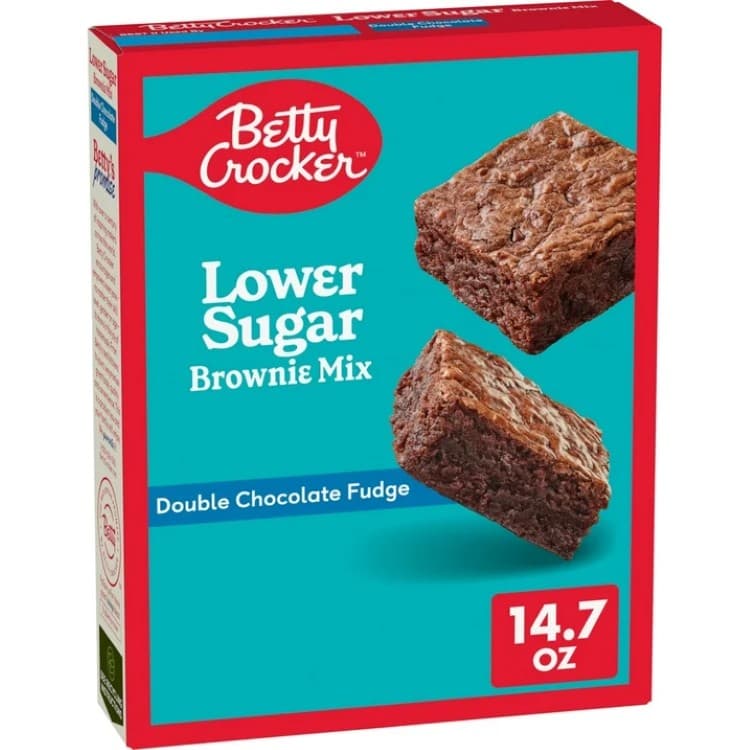 ベティクロッカー 砂糖控えめ ブラウニーミックス 人工甘味料不使用 417g Betty Crocker Lower Sugar Brownie Mix, No Artificial Sweeteners, 14.7 oz 【お取り寄せ商品】
