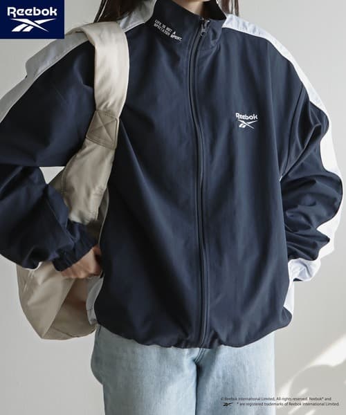 ブルゾン ジャンバー 「Reebok/リーボック」 別注スモールベクター刺繍裾ドロストナイロンジャケット レディース メンズ thumbnail 8