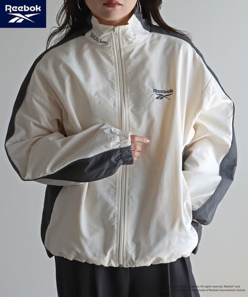 ブルゾン ジャンバー 「Reebok/リーボック」 別注スモールベクター刺繍裾ドロストナイロンジャケット レディース メンズ thumbnail 11