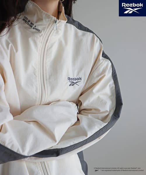 ブルゾン ジャンバー 「Reebok/リーボック」 別注スモールベクター刺繍裾ドロストナイロンジャケット レディース メンズ thumbnail 12