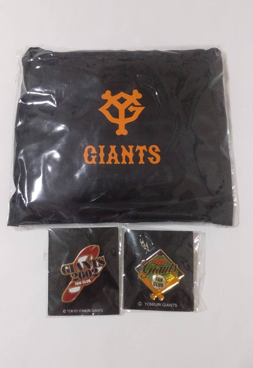 ジャイアンツ エコバッグ 読売新聞 ノベルティ 非売品 2002 2003 ファンクラブ ピンバッジ ピンズ まとめ売り 巨人軍 — 1/5