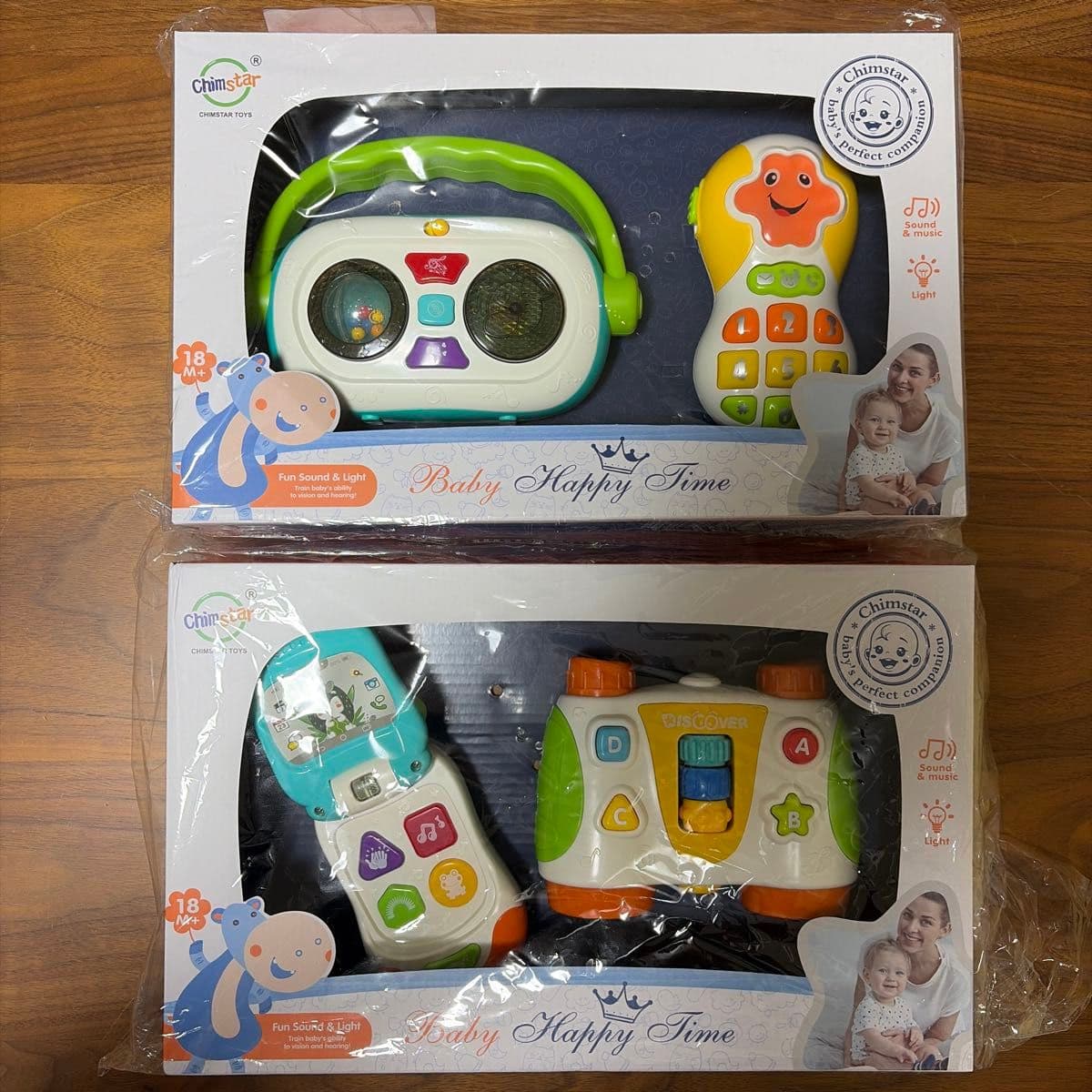 Chimstar Baby Happy Time 知育玩具 4点セット 18M+ 音と光 — 1/8