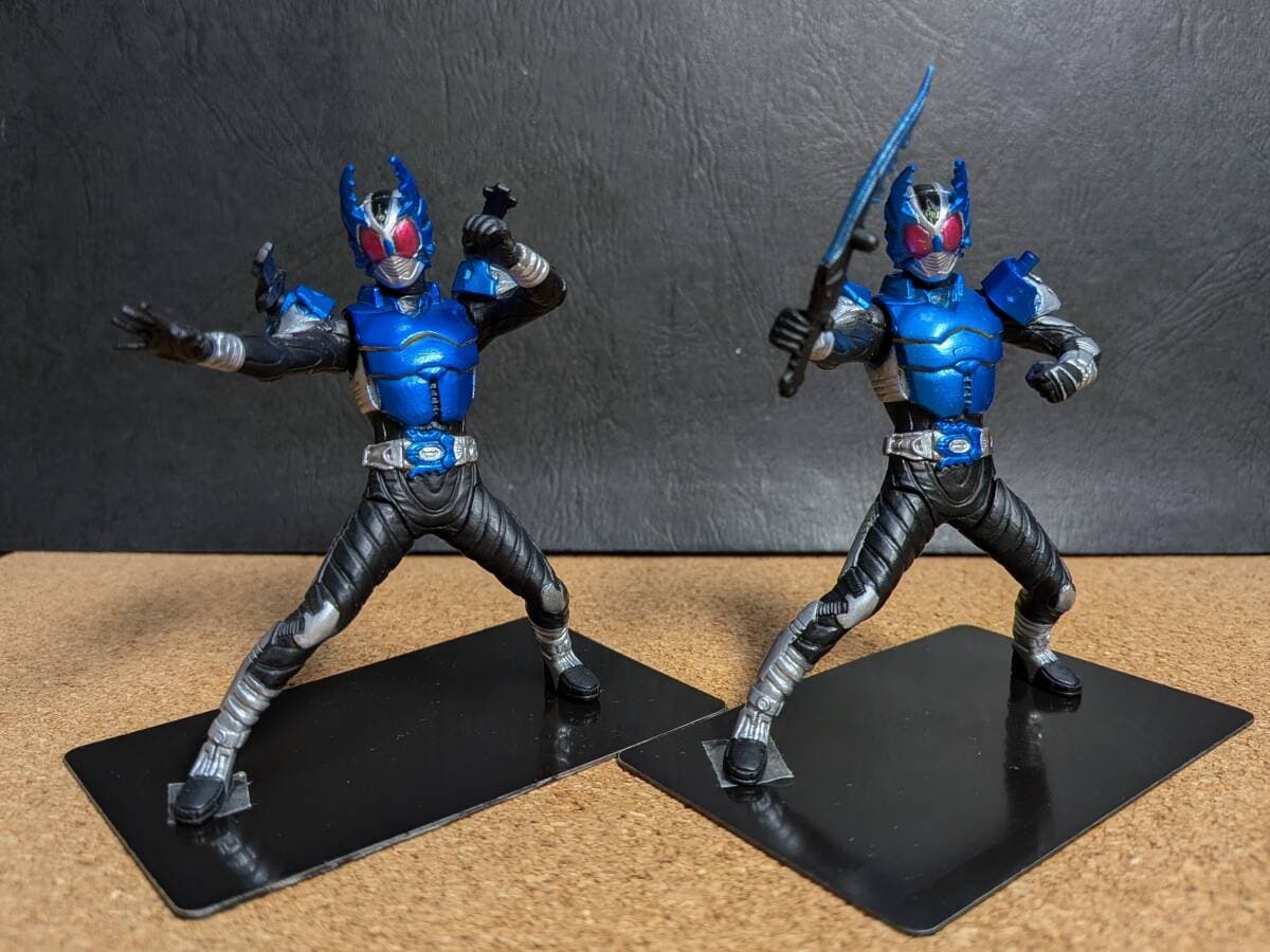 【スタンドパーツ欠品】☆仮面ライダーガタック(ライダーフォーム):トレーディングフィギュア☆H.G.C.O.R.E. 仮面ライダー ☆ — 1/7
