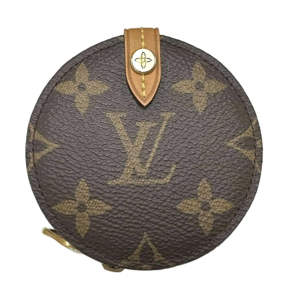 ルイヴィトン LOUIS VUITTON モノグラム ラウンドケース コインケース M68524 ブランド古着ベクトル 中古▲■261011 メンズ レディース — 1/9