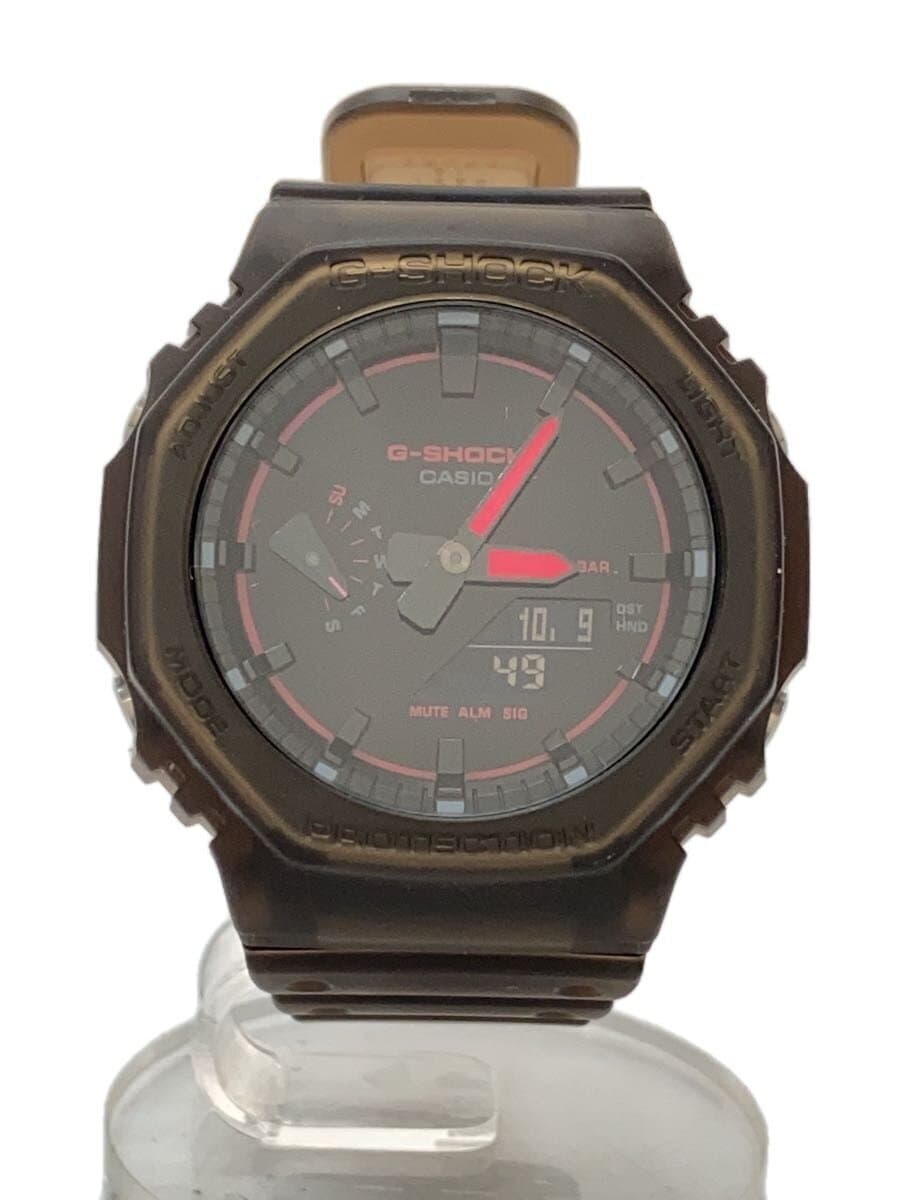CASIO◆クォーツ腕時計_G-SHOCK/デジアナ/ラバー/BLK/BRW// — 1/5