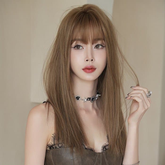 ファッションウィッグ ウィッグ レディース フルウィッグ ストレート ロング バレない 大人 コスプレ ウイッグ かわいい — 1/9