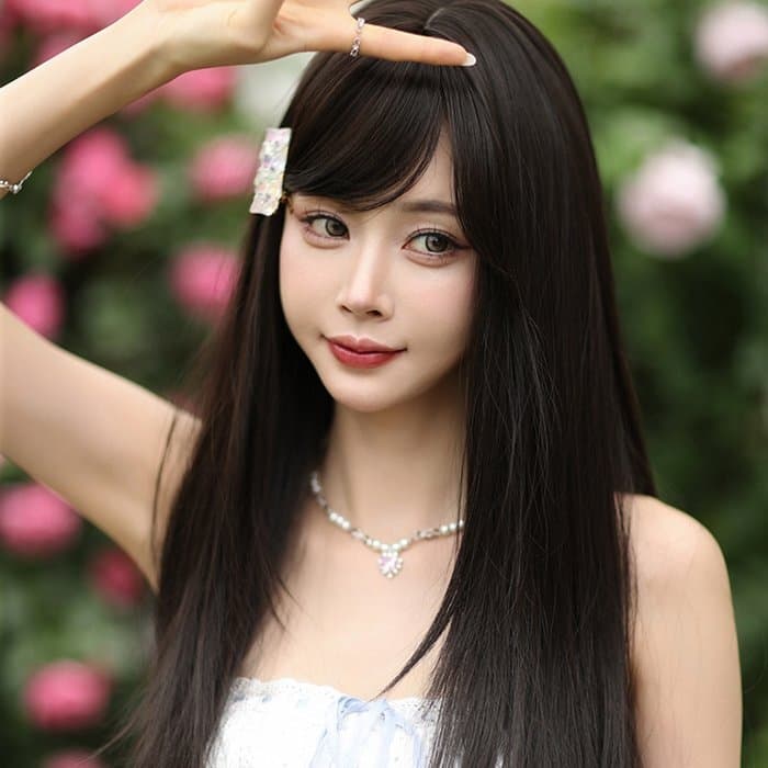 ファッションウィッグ ウィッグ レディース フルウィッグ かつら ストレート ロング バレない 大人 コスプレ ウイッグ 自然 — 1/9