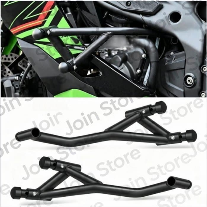 for 忍者 ZX-4R ZX-4RR ZX4R ZX4RR 2023-2024 エンジンガードバンパークラッシュバーボディフレームプロテクターオートバイアクセサリー — 1/7