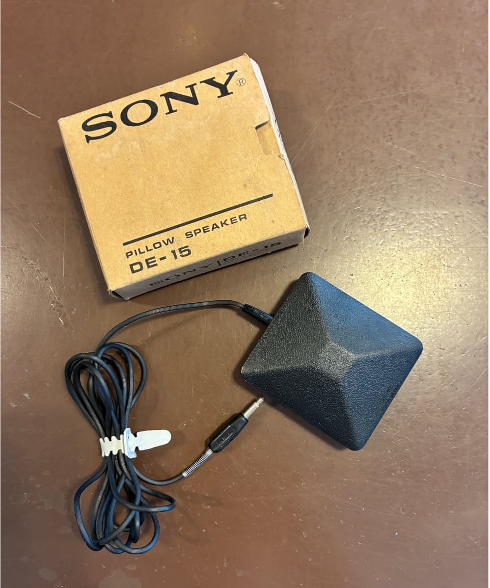【元箱付き】SONY ソニー ピロースピーカー DE-15 昭和レトロ ヴィンテージ オーディオ機器 — 1/4