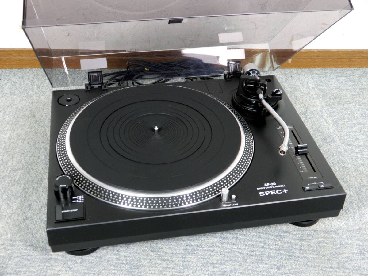 SPEC+ ◆ スペックプラス レコードプレーヤー AP-30 ダイレクトドライブ方式 ◆ 動作確認済み 78回転対応モデル — 1/10