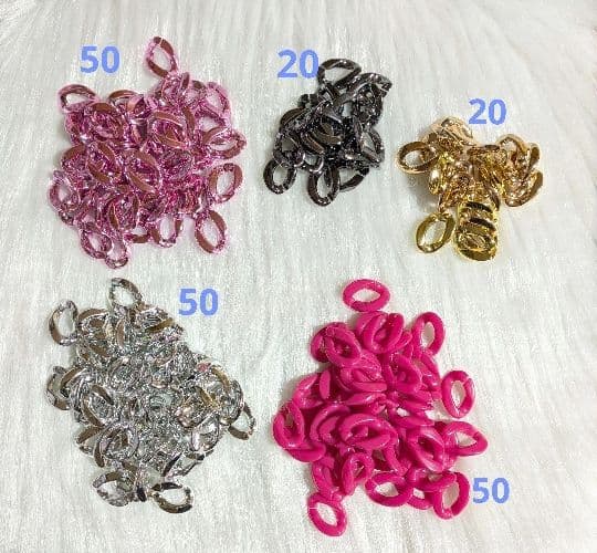 チェーンパーツ まとめ売り アクリル ハンドメイド 素材 カラフル アクセサリーパーツ — 1/3