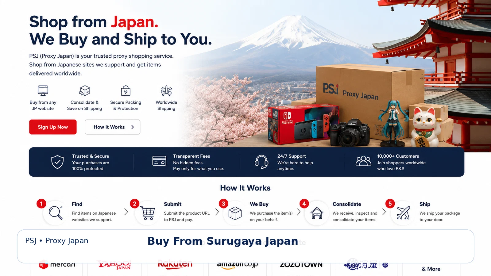 Japan Proxy Shopping guide for Buy from Surugaya Japan