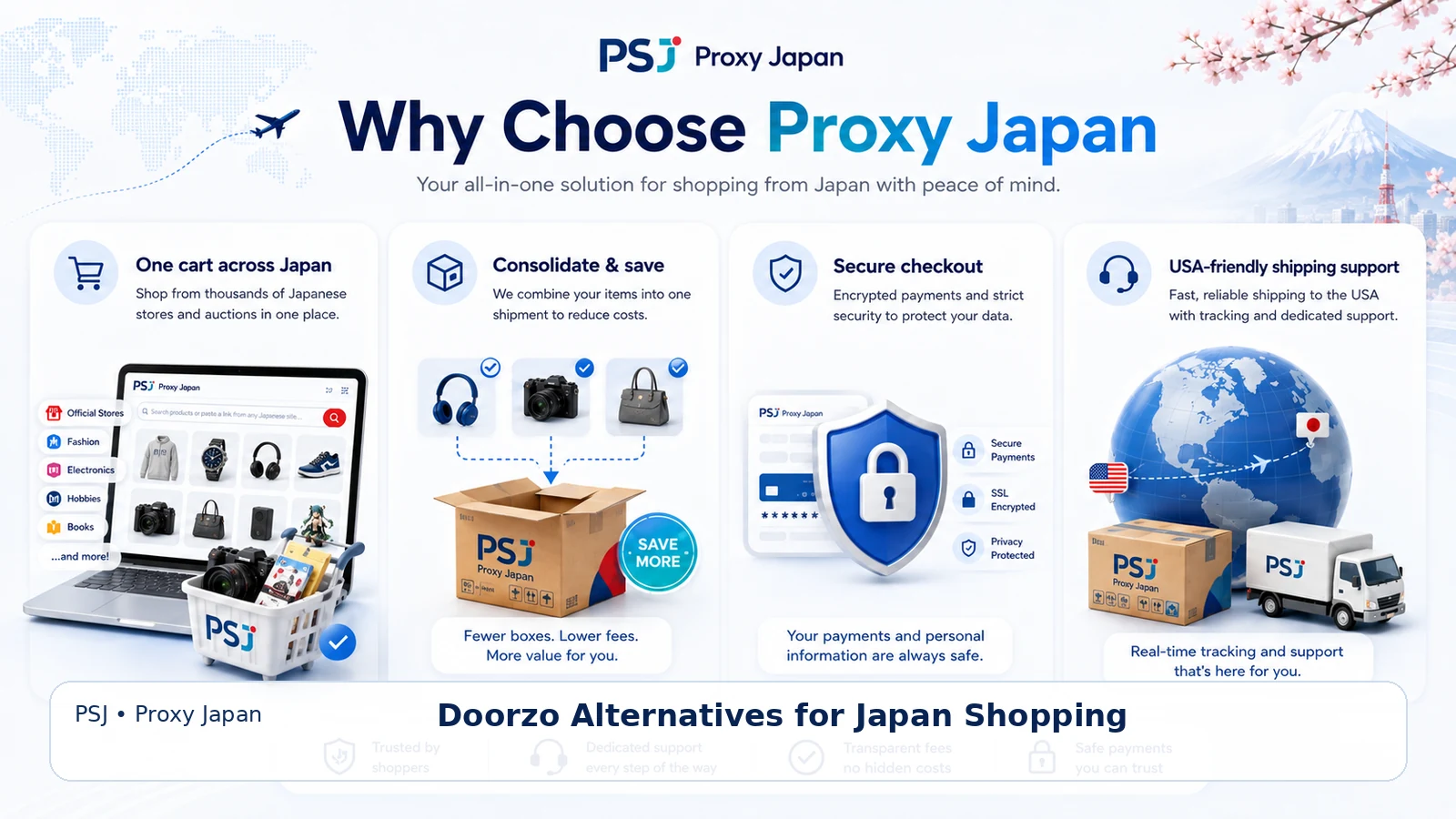 Japan Proxy Shopping visual guide for Doorzo Alternatives for Japan Shopping